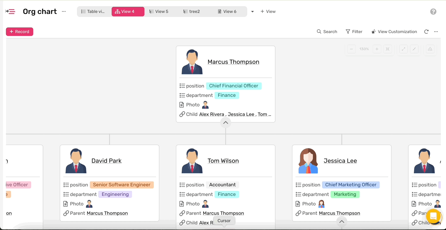 Org Chart View GIF